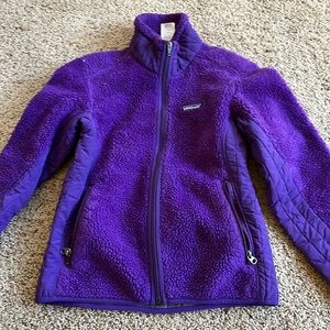 Purple Patagonia fleece.